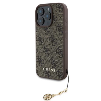 Калъф от Guess 4G Charm Case за iPhone 16 Pro Tone on Tone Brown