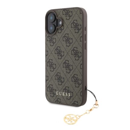 Калъф от Guess 4G Charm Case за iPhone 16 Tone on Tone Brown