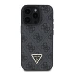 Калъф от Guess PU 4G Strass Triangle Metal Logo Case за iPhone 16 Pro Black - Image 2
