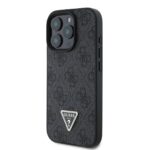 Калъф от Guess PU 4G Strass Triangle Metal Logo Case за iPhone 16 Pro Black - Image 3