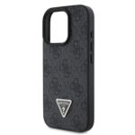 Калъф от Guess PU 4G Strass Triangle Metal Logo Case за iPhone 16 Pro Black - Image 4