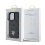 Калъф от Guess PU 4G Strass Triangle Metal Logo Case за iPhone 16 Pro Black - Image 6