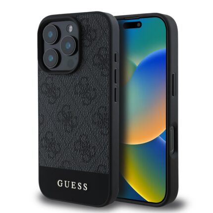 Калъф от 
Guess PU 4G Stripe за iPhone 16 Pro Grey