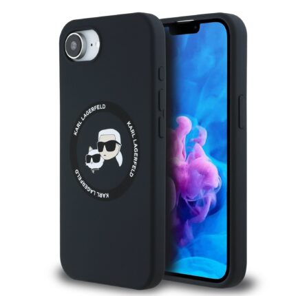 Калъф от 
Karl Lagerfeld Liquid Silicone K&CH Heads MagSafe Case за iPhone 16e Black