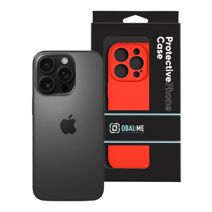 Калъф от OBALME Matte TPU Cover for Apple iPhone 16 Pro Red - Image 3