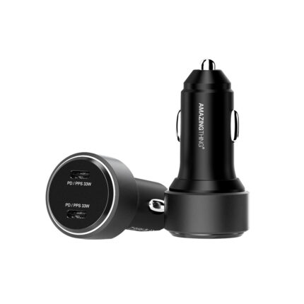 Зарядно за кола  от AMAZING THING CAR CHARGER SPEED PRO SP66WCC - 2XTYPE C - PD 66W BLACK