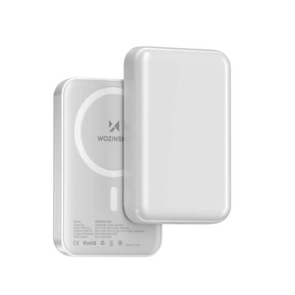 Външна Батерия Wozinsky
WRW349YWS 10,000 mAh
Magnetic Power Bank -
White
