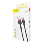 Кабел Baseus  Cafule Cable USB-C 3A 1m Red/Black - Image 2