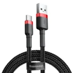 Кабел Baseus  Cafule Cable USB-C 3A 1m Red/Black