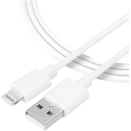 Кабел 
Tactical Smooth Thread Cable USB-A/Lightning 1m White