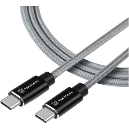 Кабел Tactical Fast Rope Kevlar Cable USB-C/USB-C 100W 20V/5A 0.3m Grey