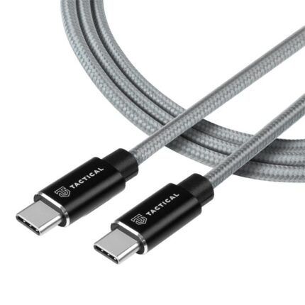 Кабел Tactical Fast Rope Kevlar Cable USB-C/USB-C 100W 20V/5A 2m Grey