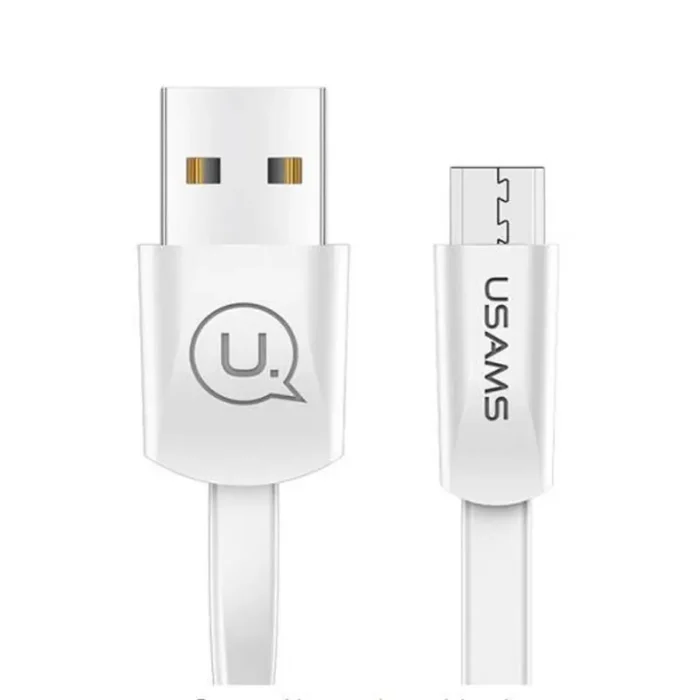 Дата кабел USAMS USB U-2 MICRO - white - Image 1