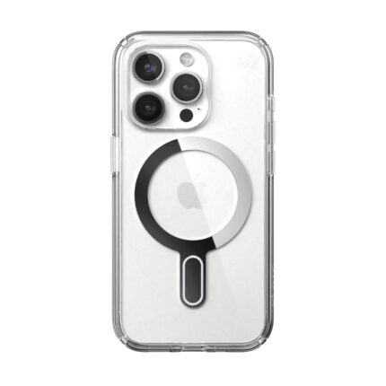 Калъф от Speck iPhone 15 Pro PRESIDIO CLR +CL CLEAR/CLEAR/CHROME FINISH/SERENE SILVER