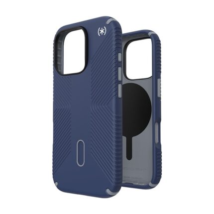 Калъф от Speck iPhone 16 Pro PRESIDIO2 GRIP +CL COASTAL BLUE/DUSTGREY/WHITE