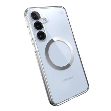 Калъф от Speck SAMSUNG S25+ PRESIDIO CLEAR + MAGNET CLEAR/CLEAR/CHROME FINISH/SERENE SILVER