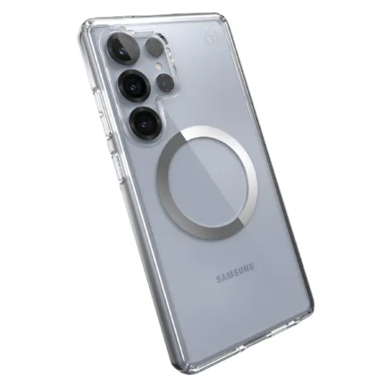 Калъф от Speck SAMSUNG S25 Ultra PRESIDIO CLEAR + MAGNET CLEAR/CLEAR/CHROME FINISH/SERENE SILVER
