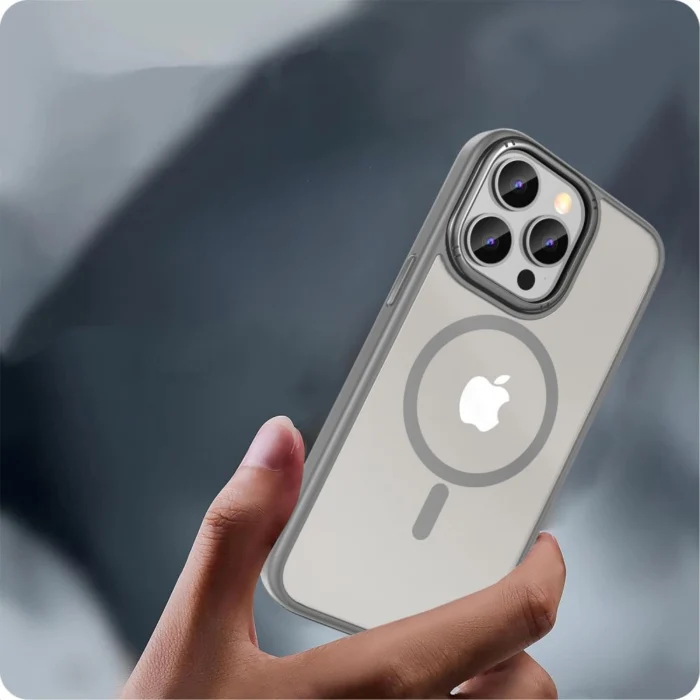 Калъф от Tech-Protect 
MagMat 2 MagSafe case за iPhone
15 Pro Max - titanium matte - Image 3