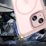 Калъф от Tech-Protect MagMat MagSafe
 за iPhone 15 Case - Clear Pink - Image 4