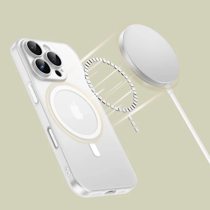 Калъф от Tech-
Protect Mag Slim MagSafe Case за iPhone 16 Pro - White - Image 3