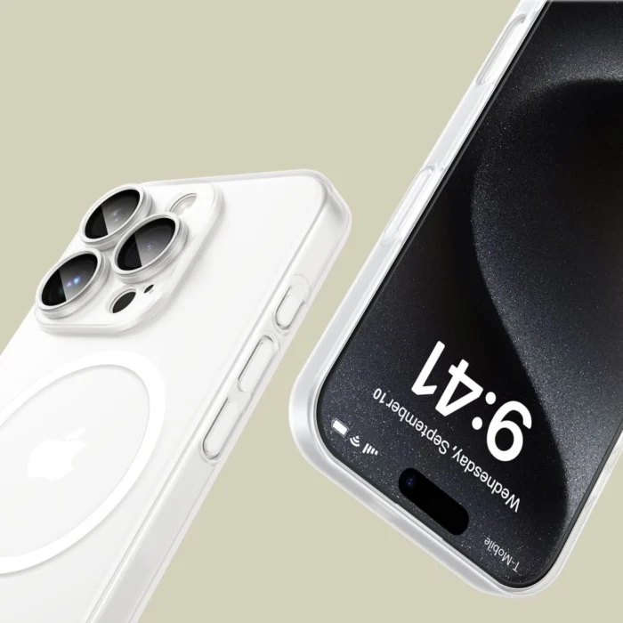 Калъф от Tech-
Protect Mag Slim MagSafe Case за iPhone 16 Pro - White - Image 4