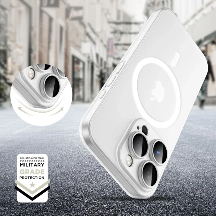 Калъф от Tech-
Protect Mag Slim MagSafe Case за iPhone 16 Pro - White - Image 5