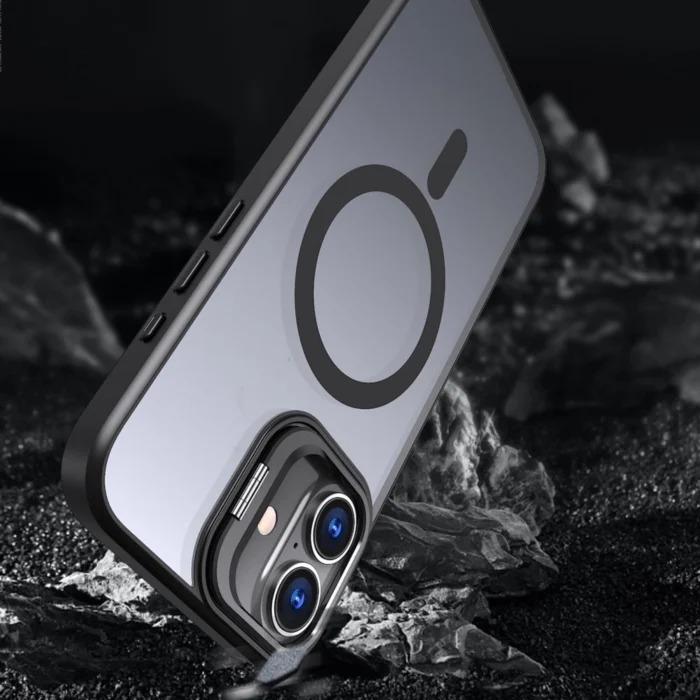 Калъф от Tech-Protect
MagStand MagSafe Case with 
Stand за iPhone 16 - Semi-
Transparent - Image 4