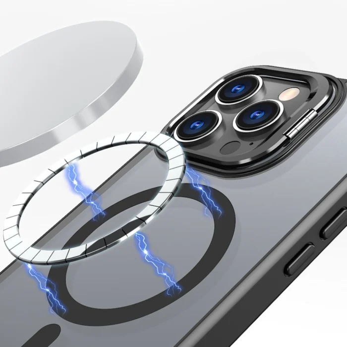 Калъф от Tech-
Protect MagStand MagSafe Case
with Stand за iPhone 16 Pro Max -
Semi-Transparent - Image 3