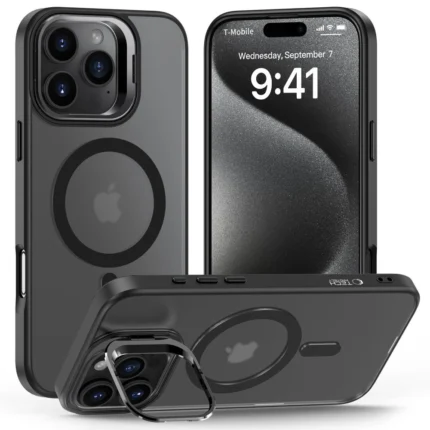 Калъф от Tech-
Protect MagStand MagSafe Case
with Stand за iPhone 16 Pro Max -
Semi-Transparent