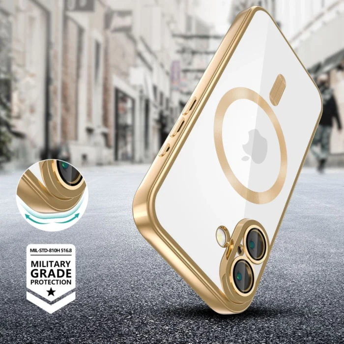 Калъф от Tech-
Protect MagFlex MagSafe за iPhone
16 Case - Gold - Image 2