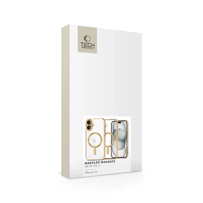 Калъф от Tech-
Protect MagFlex MagSafe за iPhone
16 Case - Gold - Image 3