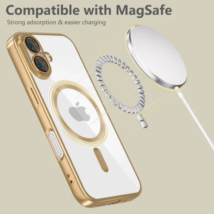 Калъф от Tech-
Protect MagFlex MagSafe за iPhone
16 Case - Gold - Image 5