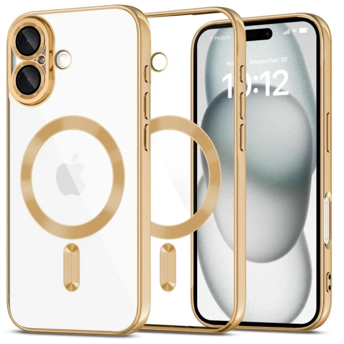 Калъф от Tech-
Protect MagFlex MagSafe за iPhone
16 Case - Gold - Image 1