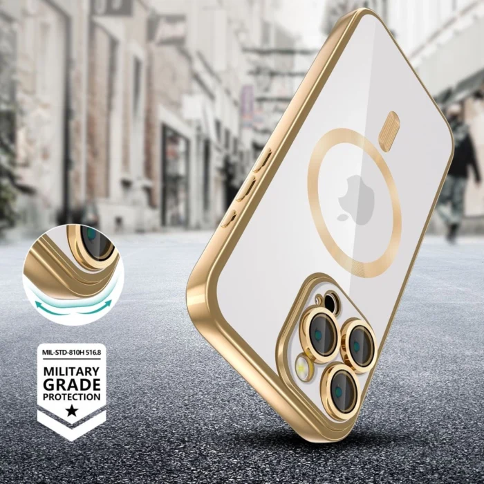 Калъф от Tech-
Protect MagFlex MagSafe iPhone
16 Pro Case - Gold - Image 4