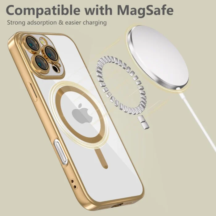 Калъф от Tech-
Protect MagFlex MagSafe iPhone
16 Pro Case - Gold - Image 5