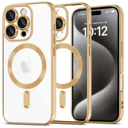 Калъф от Tech-Protect MagFlex MagSafe
 за iPhone 16 Pro Max - Gold
