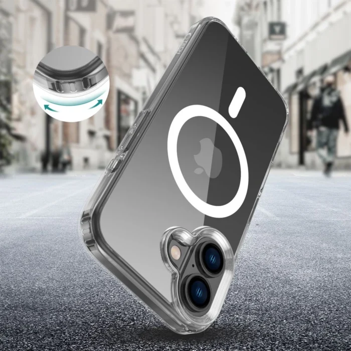 Калъф от Tech-Protect
 FlexAir Hybrid MagSafe за iPhone 16
 - Clear - Image 2