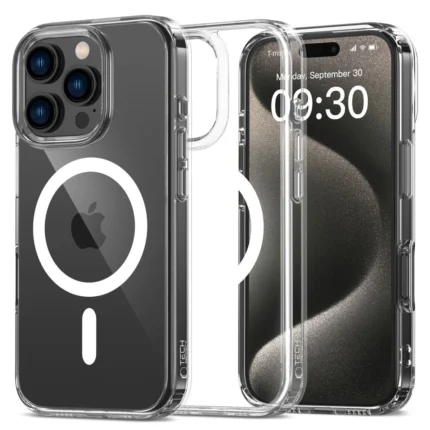 Калъф от Tech-Protect
FlexAir Hybrid MagSafe за iPhone 16 Pro Max - Clear