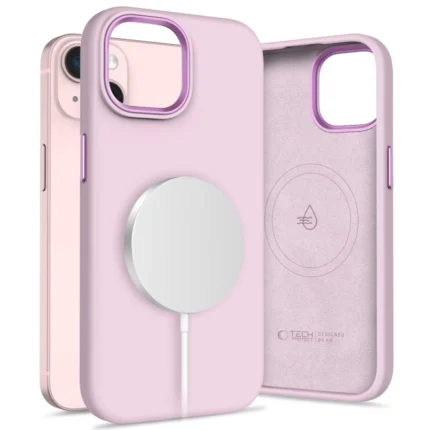 Калъф от Tech-
Protect Silicone PU MagSafe
 за iPhone 15 Case - Pink