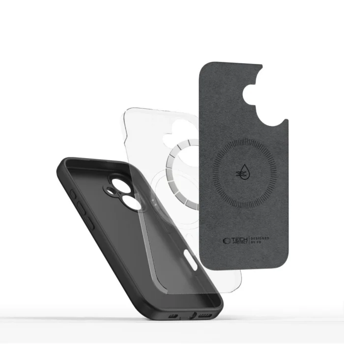 Калъф от Tech-
Protect Liquid Silicone MagSafe 
iPhone 16 Case - Black - Image 3
