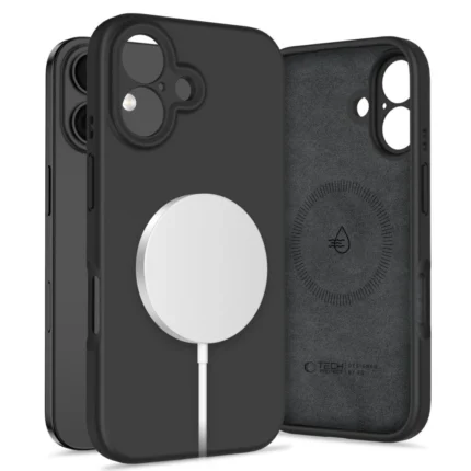 Калъф от Tech-
Protect Liquid Silicone MagSafe 
iPhone 16 Case - Black