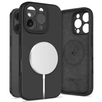 Калъф от Tech-Protect Liquid Silicone
MagSafe Case за iPhone 16 Pro
Max - Black