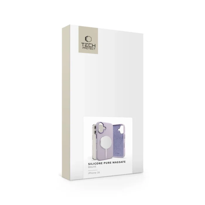 Калъф от Tech-
Protect Silicone PU MagSafe
 iPhone 16 Case - Purple - Image 2