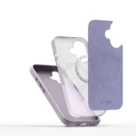 Калъф от Tech-
Protect Silicone PU MagSafe
 iPhone 16 Case - Purple - Image 3