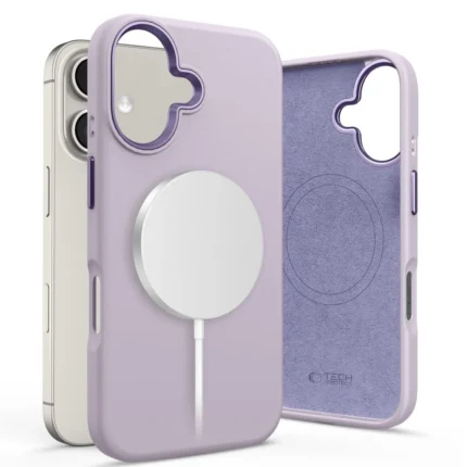 Калъф от Tech-
Protect Silicone PU MagSafe
 iPhone 16 Case - Purple