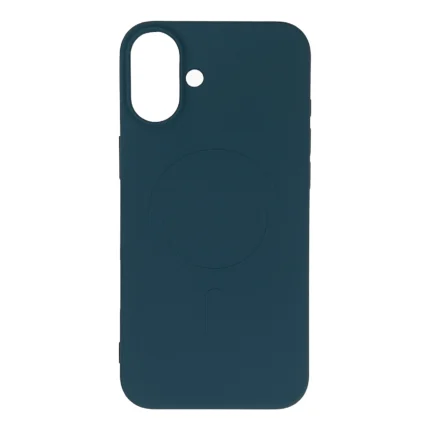 Калъф от Hurtel Liquid
 Silicone Case MagSafe за  iPhone
16 - dark blue