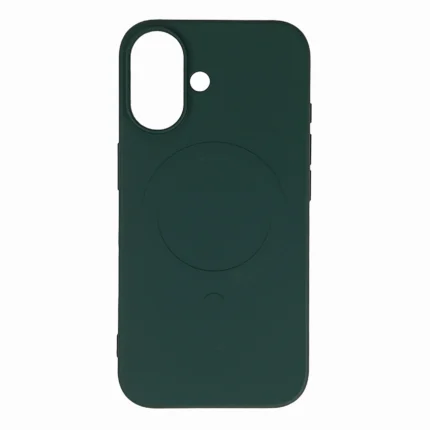Калъф от Hurtel Liquid
 Silicone Case MagSafe за iPhone
16 - dark green