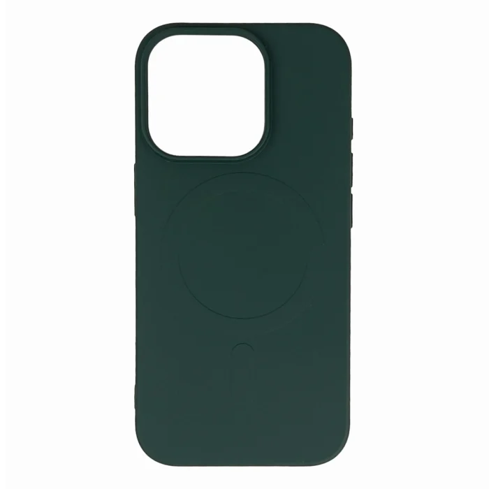 Калъф от Hurtel Liquid
 Silicone Case MagSafe за iPhone
16 Pro - dark green - Image 1