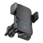 Стойка за кола Baseus Wisdom Auto Alignment Car Mount Wireless Charger 15W (Air Outlet) Black
