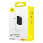 Външна Батерия Baseus Qpow Pro+ 20000mAh
22.5W powerbank with built-in
USB-C cable and display - white - Image 7